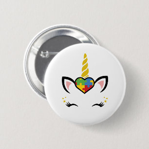 Unicorn Autism Button