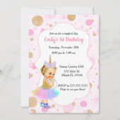 Unicorn Baby 1st Birthday Uitnodiging 4 (Voorkant)