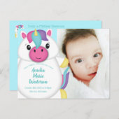 Unicorn Baby aangekondigd Briefkaart (Voorkant / Achterkant)