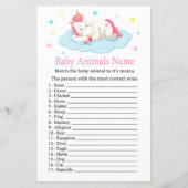 Unicorn Baby Animals Name Game (Voorkant)