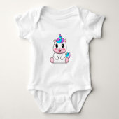 Unicorn Baby Bodysuit (Voorkant)