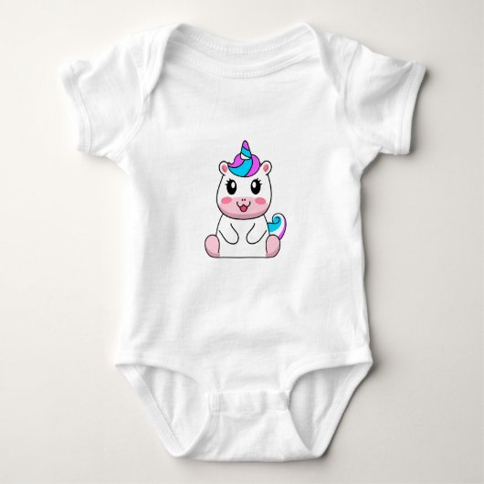 Unicorn Baby Bodysuit (Voorkant)