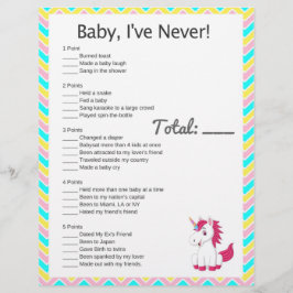 Unicorn Baby, dat heb ik nooit gedaan. Baby shower