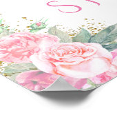 Unicorn Baby Girl Shower Welkom Poster (Hoek)