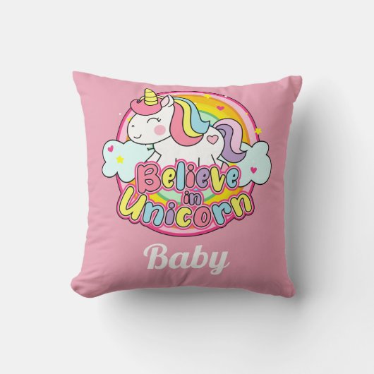 Unicorn Baby Kussen (Voorkant)