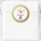Unicorn Baby Month Stickers (Tas)