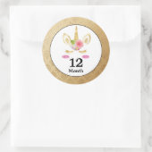 Unicorn Baby Month Stickers (Tas)