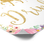 Unicorn Baby shower Birthday Drink Sign Fairy Poster (Hoek)