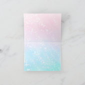 Unicorn Baby shower Dank u wel Bedankkaart (Binnen)