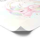 Unicorn Baby shower Diaper Raffle Sign Poster (Hoek)