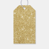 Unicorn Baby shower Favor Gold Glitter Dank je Cadeaulabel (Achterkant)