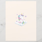 Unicorn Baby shower Game Wensen voor Baby (Achterkant)