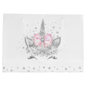 Unicorn Baby shower Groot Cadeauzakje (Achterkant)