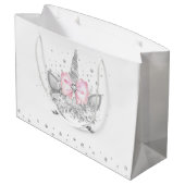 Unicorn Baby shower Groot Cadeauzakje (Achterkant Gekanteld)