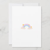 Unicorn Baby Shower Invitaties Kaart (Achterkant)
