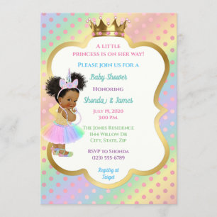 Unicorn Baby shower Invitation Kaart