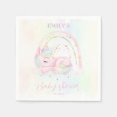 Unicorn Baby shower Paper Napkins Servet (Voorkant)