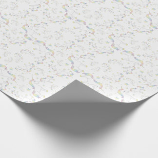 Unicorn Baby shower Pastel Rainbow Cute Cadeaupapier