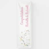 Unicorn Baby shower Pastel Rainbow Cute Spandoek (Verticaal)