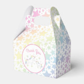 Unicorn Baby shower Pastel Regenboog Bedankdoosjes (Achterkant)