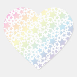 Unicorn Baby shower Pastel Regenboog Hart Sticker