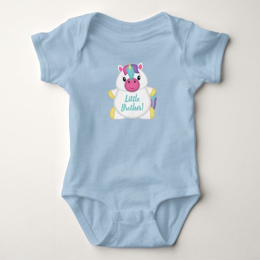 Unicorn Baby shower Romper (Voorkant)
