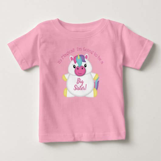 Unicorn Baby shower Roze (Voorkant)