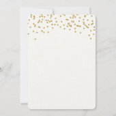 Unicorn baby shower, roze en goud kaart (Achterkant)