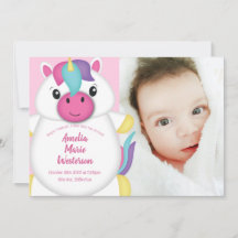 Unicorn Baby shower Roze