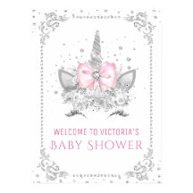 Unicorn Baby shower Sign