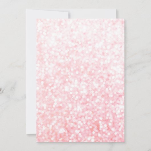 Unicorn baby shower thema uitnodiging (Achterkant)