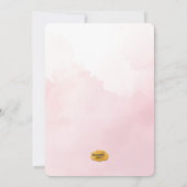 Unicorn Baby shower Uitnodiging (Achterkant)