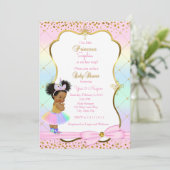 Unicorn baby shower-uitnodiging kaart (Staand voorkant)