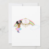 Unicorn baby shower-uitnodiging kaart (Achterkant)