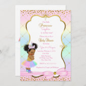 Unicorn baby shower-uitnodiging kaart (Voorkant / Achterkant)