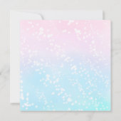  Unicorn Baby Shower-uitvindingen Kaart (Achterkant)