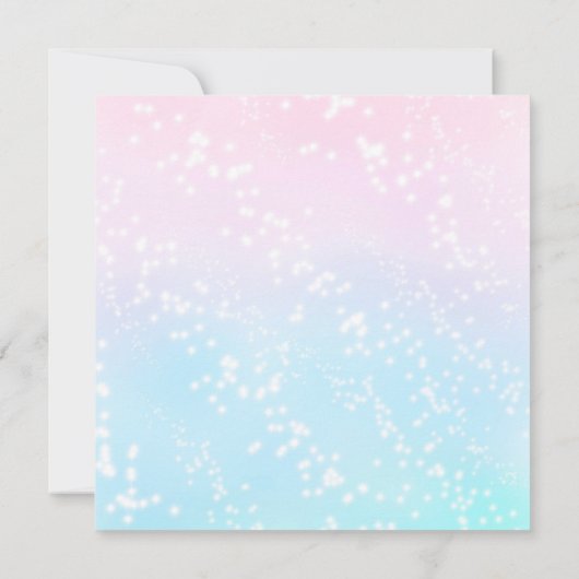  Unicorn Baby Shower-uitvindingen Kaart (Achterkant)