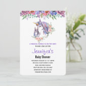  Unicorn-Baby shower voor moeder en Baby Kaart (Staand voorkant)