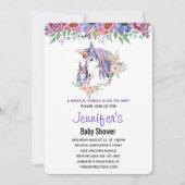  Unicorn-Baby shower voor moeder en Baby Kaart (Voorkant)