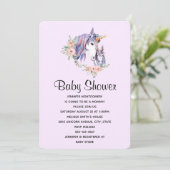  Unicorn-Baby shower voor moeder en Baby Kaart (Staand voorkant)