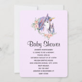  Unicorn-Baby shower voor moeder en Baby Kaart (Voorkant)
