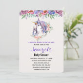 Unicorn-Baby shower voor moeder en Baby Kaart (Staand voorkant)