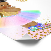 Unicorn baby shower welkomstteken foto afdruk (Hoek)