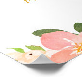 Unicorn Baby shower Welkomstteken Poster (Hoek)