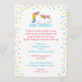 Unicorn Baby Sprinkle uitnodiging