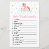Unicorn Baby word scramble game (Voorkant)