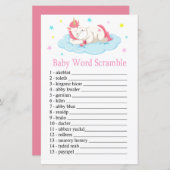 Unicorn Baby word scramble game (Voorkant / Achterkant)