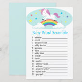 Unicorn Baby word scramble game (Voorkant / Achterkant)