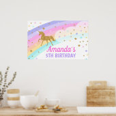 Unicorn Backdrop Poster (Keuken)