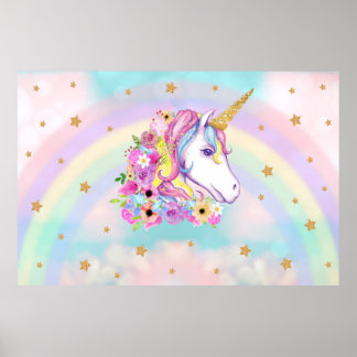 Unicorn backdrop-poster poster